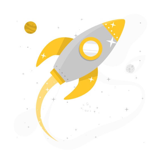 Join Visual Thinkers - Rocket Illustration