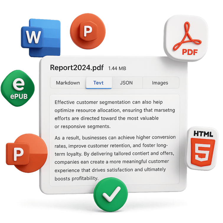 Document processing illustration