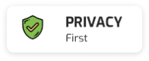Privacy First badge